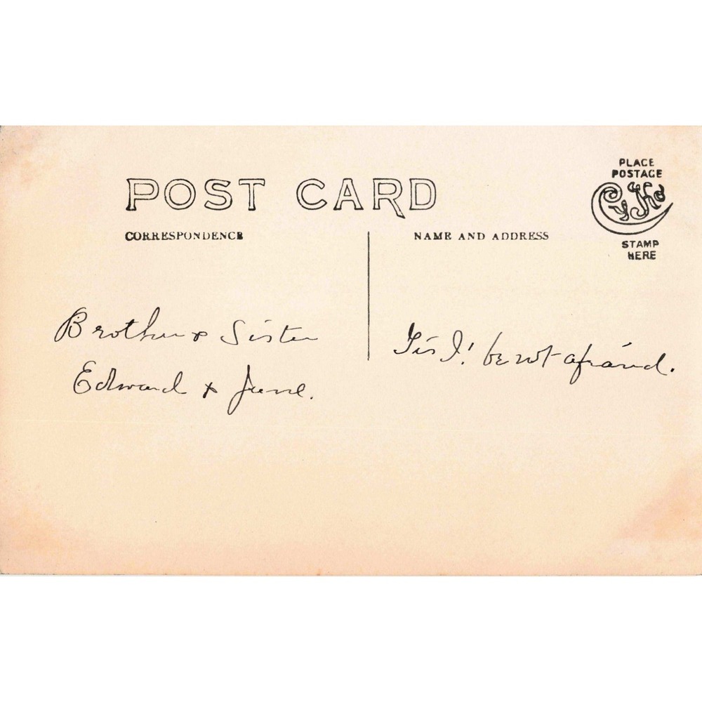 RPPC Real Photo Postcard Woman "Effie" Edwardian Portrait c1910 Divided Back - Picture 2 of 2